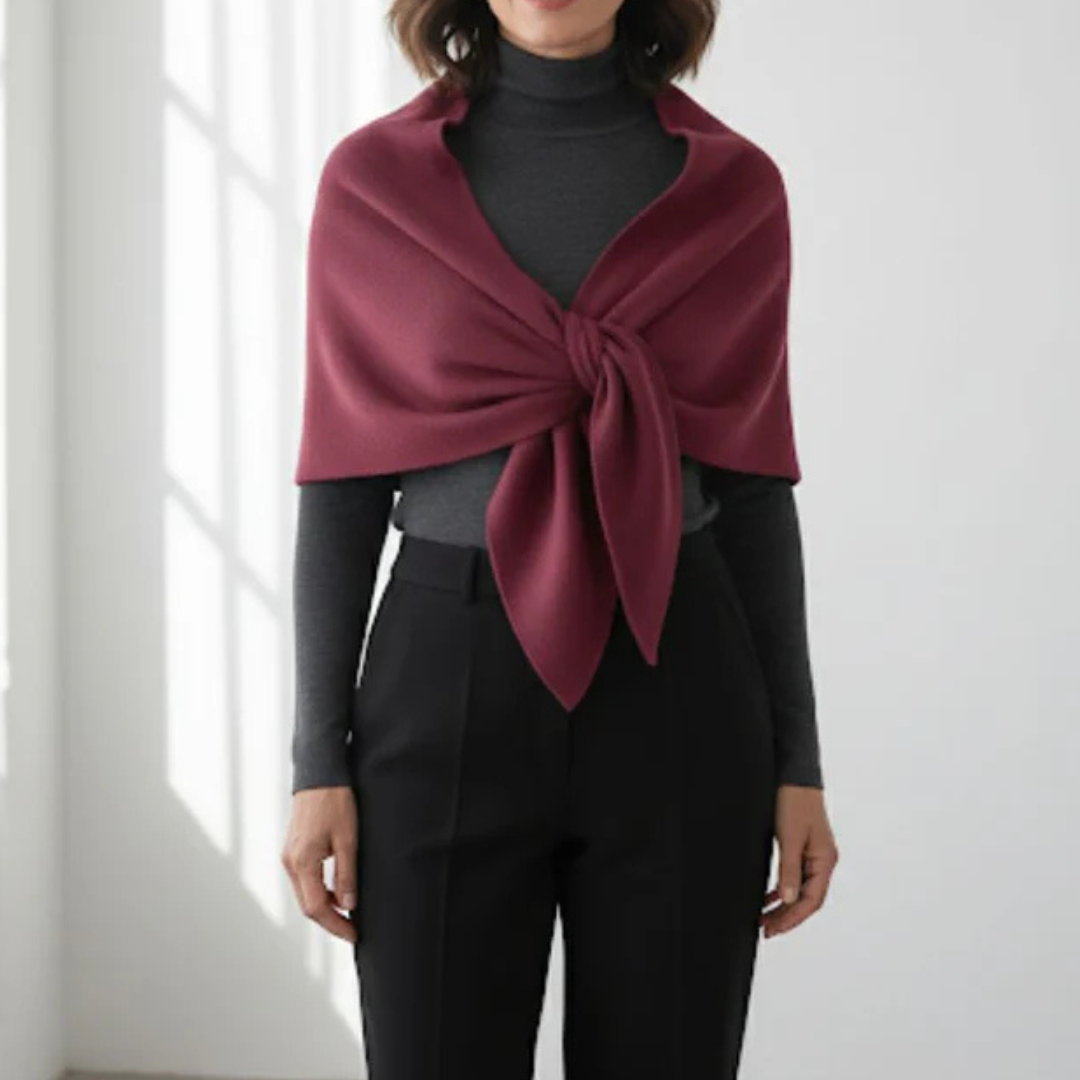 Lunara™ – Poncho de Lana Elegante