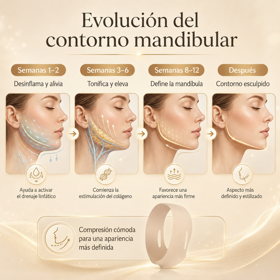 Dexvon™ - Banda Facial de Colágeno Moldeador
