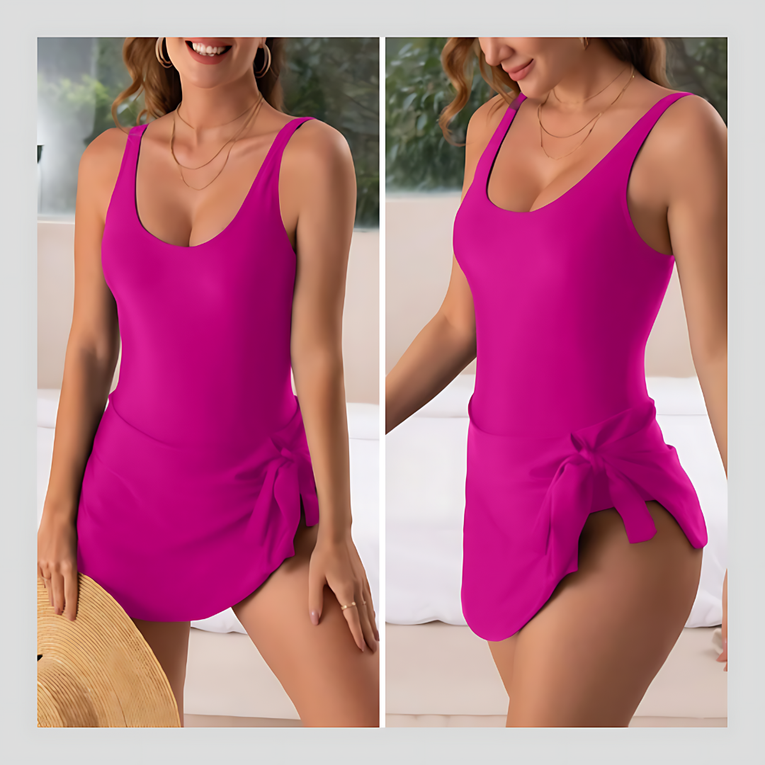 Florivida™ – Traje de baño moldeador con falda