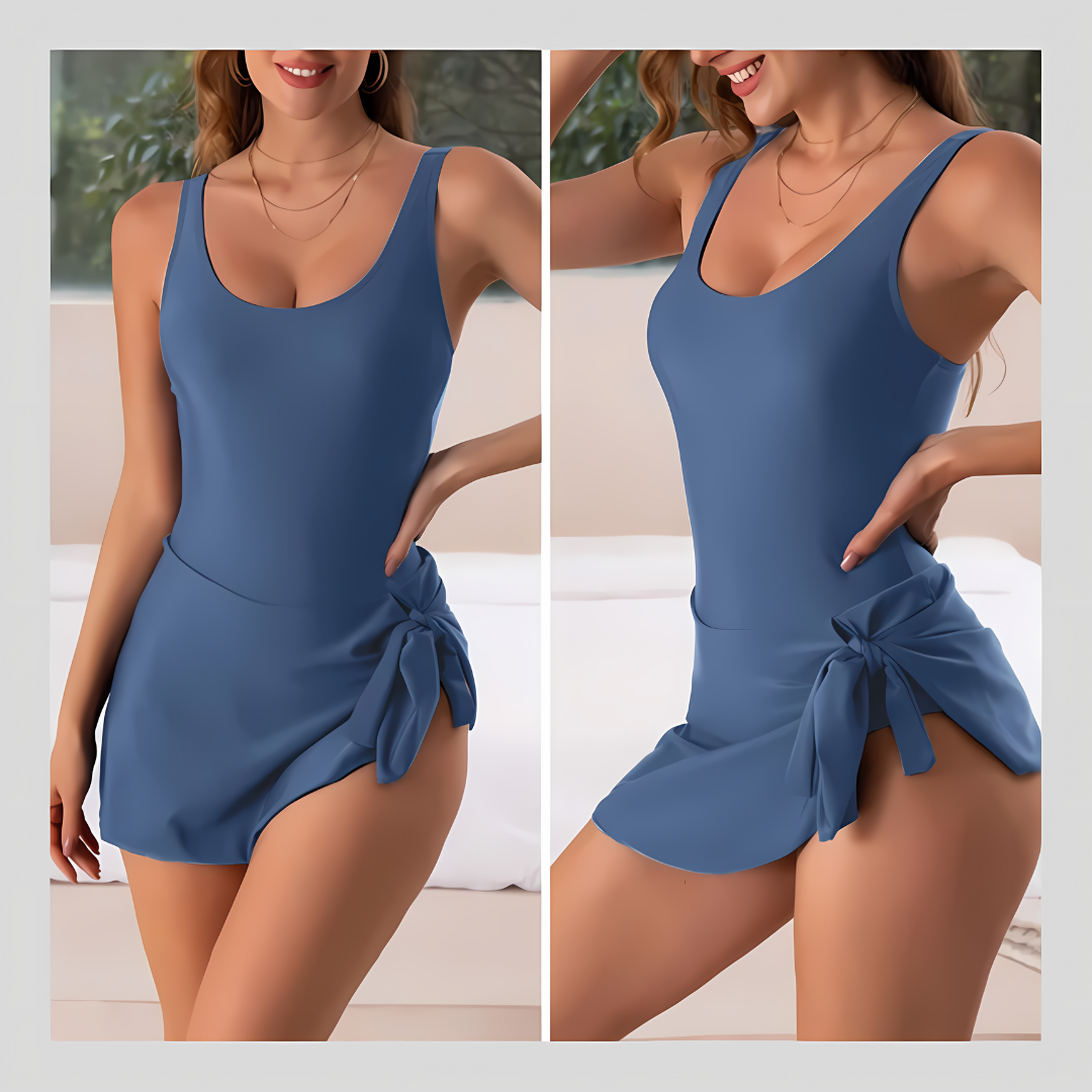 Florivida™ – Traje de baño moldeador con falda