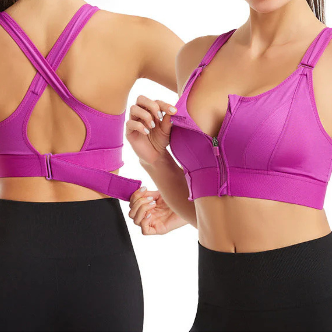 Sportiva™ – Brasier deportivo con cierre frontal