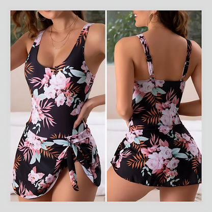 Florivida™ – Traje de baño moldeador con falda