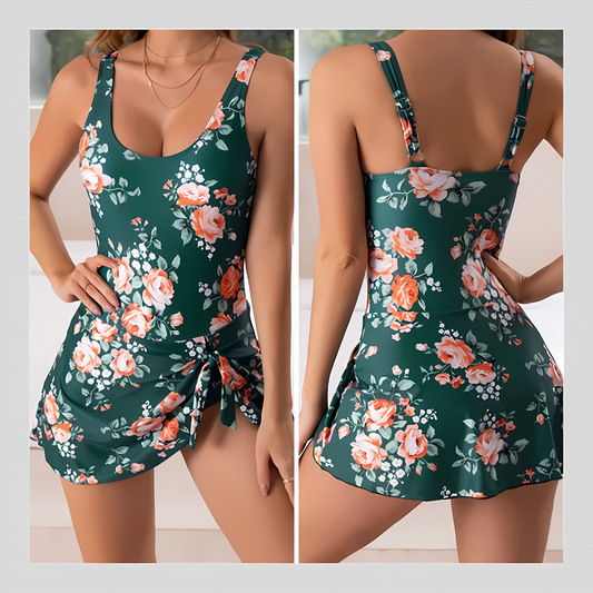 Florivida™ – Traje de baño moldeador con falda