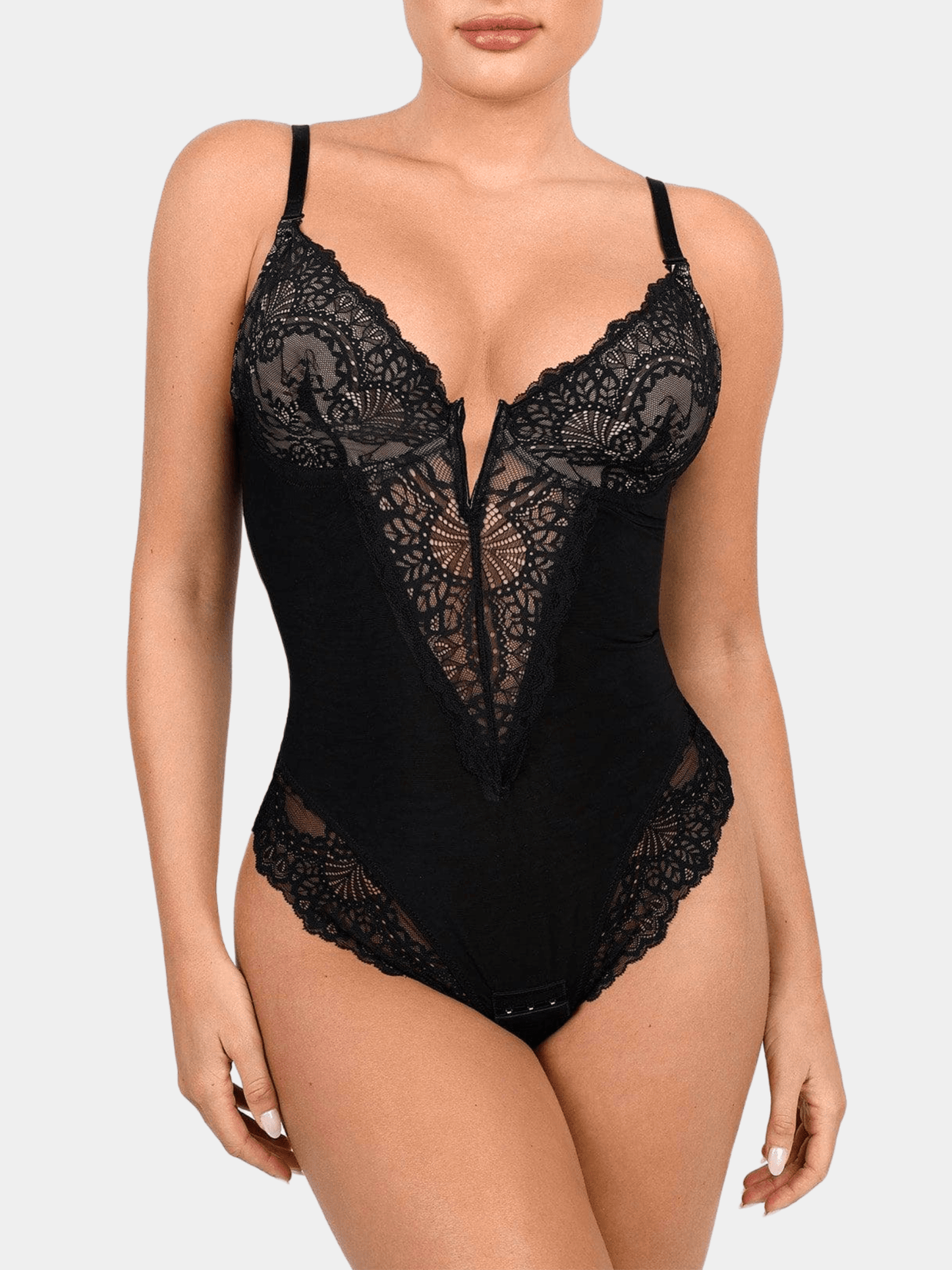 LaceFit™ - Body con escote en V y modelado