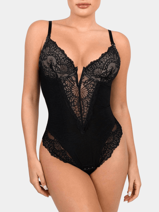 LaceFit™ - Body con escote en V y modelado