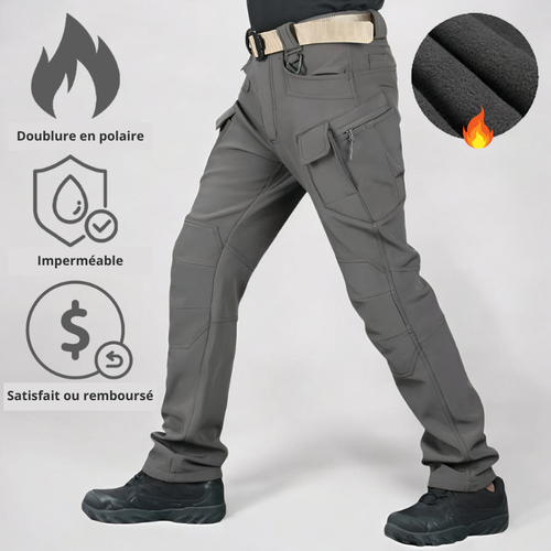 Dexvon - Pantalon utilitaire imperméable doublé de polaire