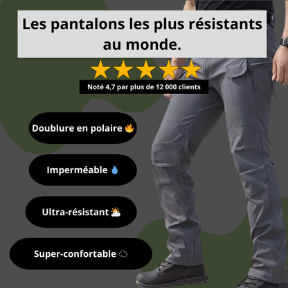 Dexvon - Pantalon utilitaire imperméable doublé de polaire