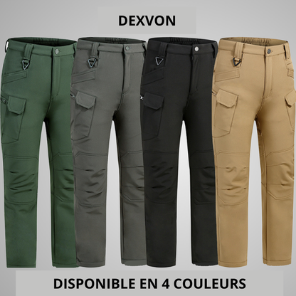 Dexvon - Pantalon utilitaire imperméable doublé de polaire