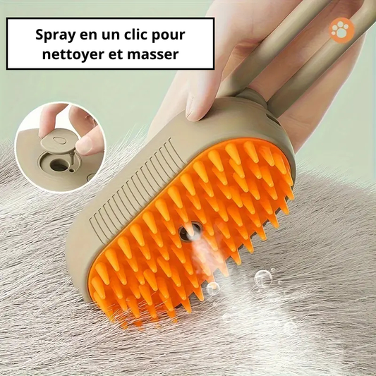 Brosse à vapeur - Démêlage Facile et Massage Relaxant