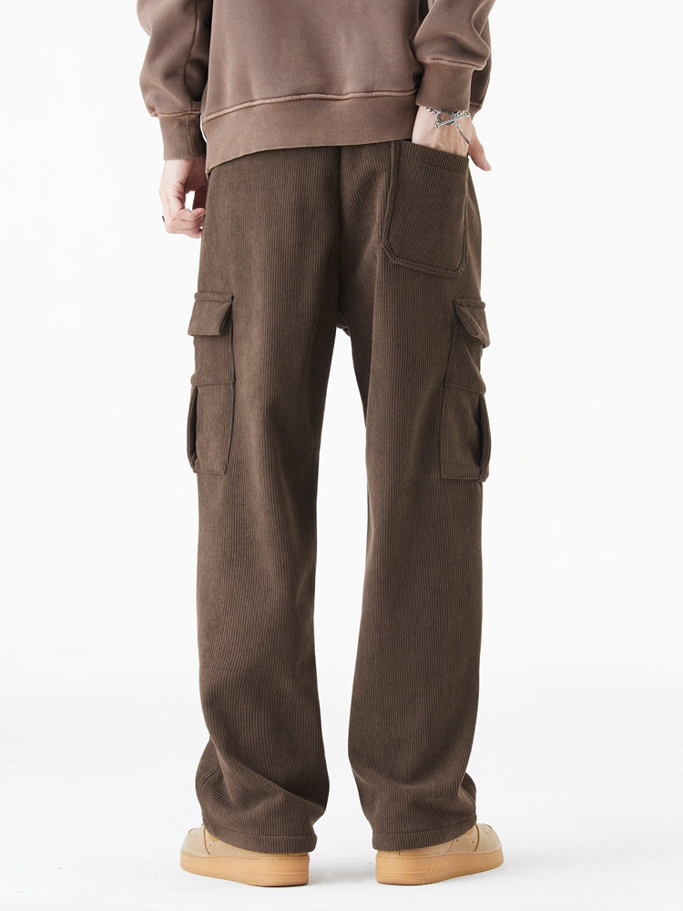 Leo | Pantalon cargo en velours côtelé de laine