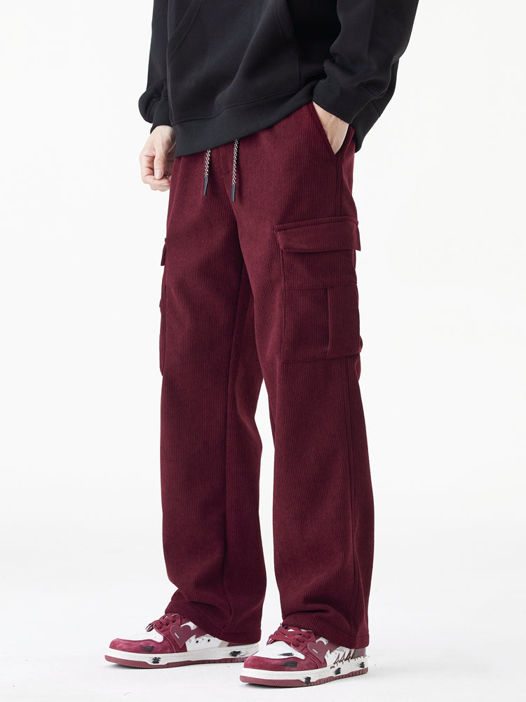 Leo | Pantalon cargo en velours côtelé de laine