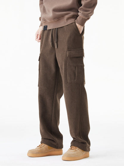 Leo | Pantalon cargo en velours côtelé de laine