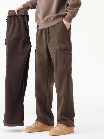 Leo | Pantalon cargo en velours côtelé de laine