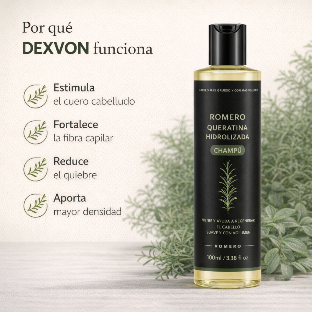 Champú Dexvon™ para el Crecimiento del Cabello