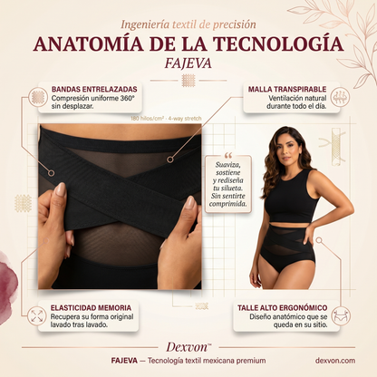 Faja Modeladora Cintura Alta — Control de Abdomen Sin Costuras